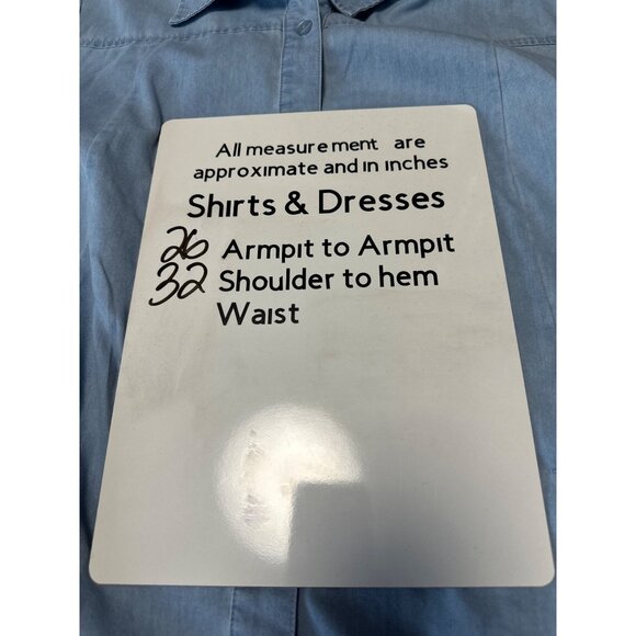 Joan Rivers Denim Boyfriend Tunic w/ Scoop Pockets Size 1X - Picture 11 of 11